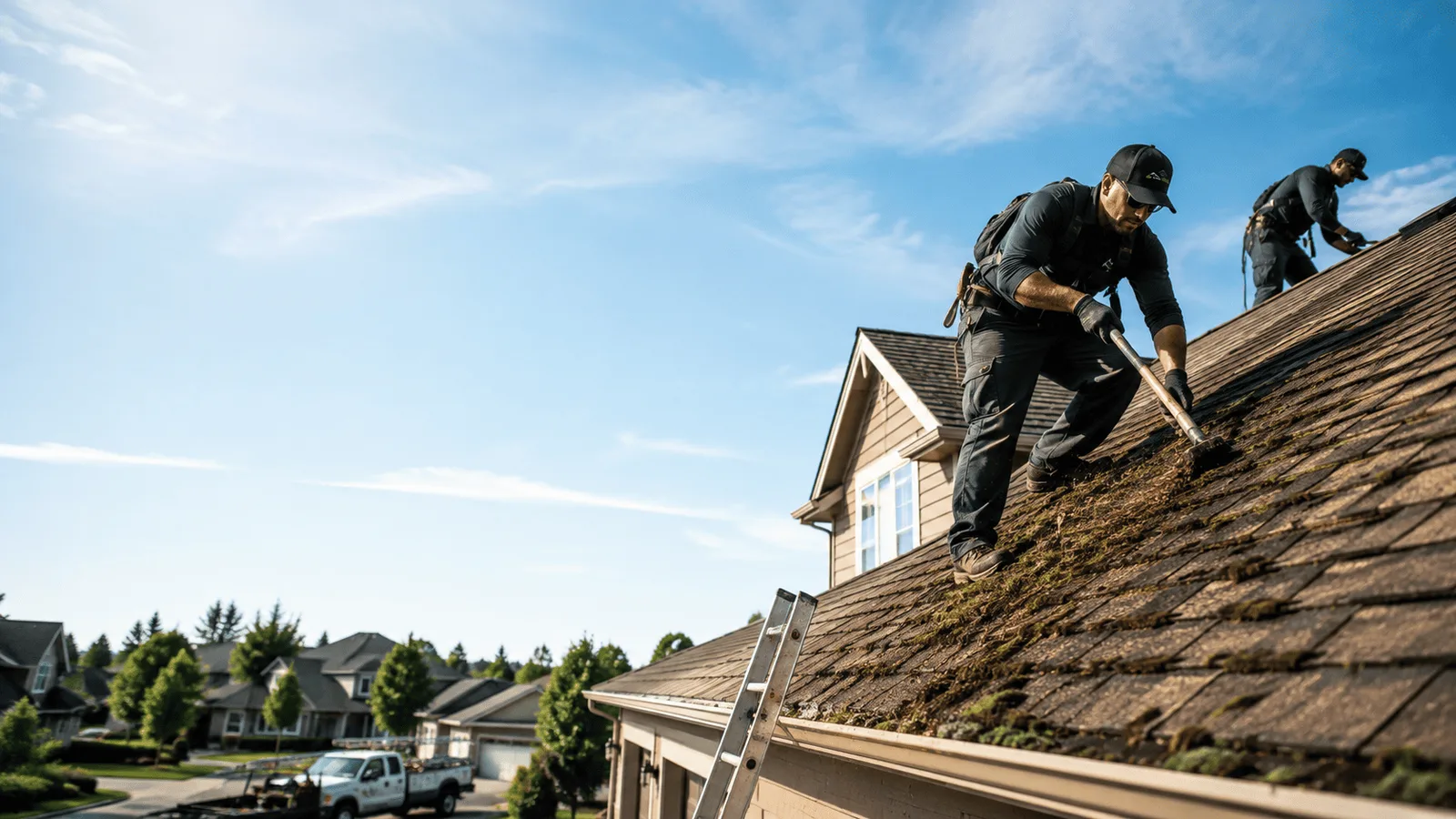 Roof Moss Removal in Milford, IL near me